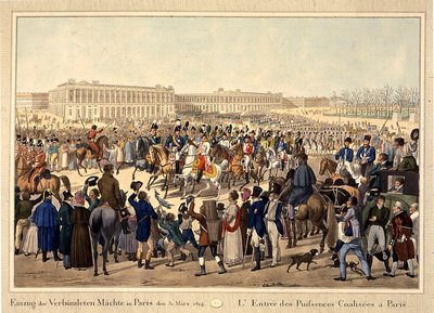 The Coalition Army Enters Paris on March 31, 1814 by Unbekannt