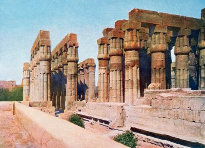 The Colonnade of Amenhotep III, Temple of Luxor, Egypt by Unbekannt