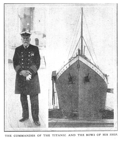 The Commander of the Titanic and the Bows of His Ship, April 20, 1912 by Unbekannt