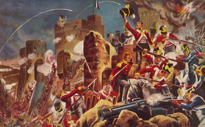 The Connaught Rangers. The Capture of The Citadel at Badajoz by Unbekannt