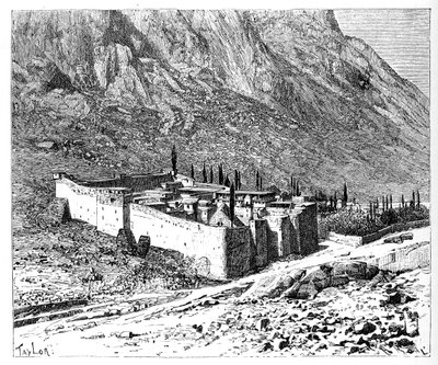 The Convent of St Catherine, Mount Sinai, Egypt by Unbekannt