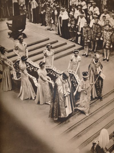 The Coronation Ceremony in the Abbey: The Queen