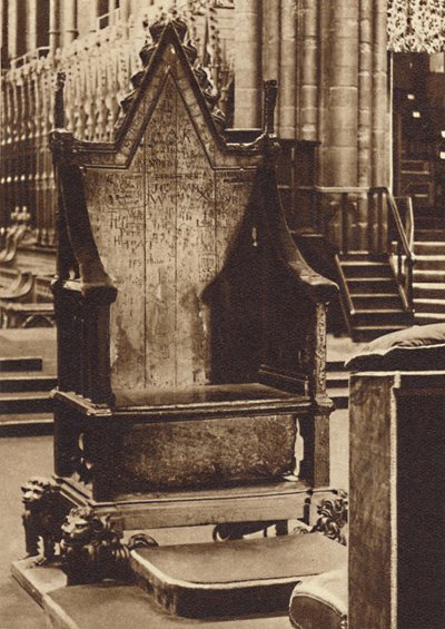 The Coronation Chair and the Stone of Scone, 1937 by Unbekannt