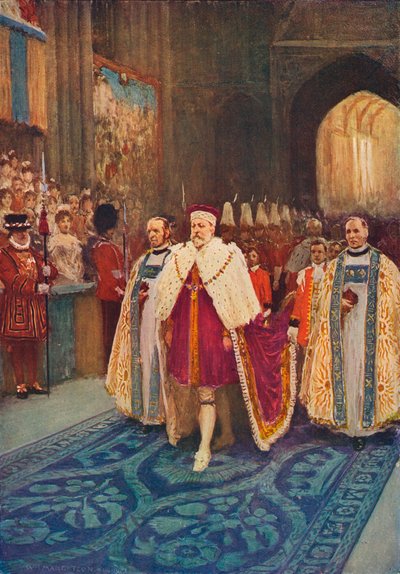 The Coronation of King Edward VII and Queen Alexandra by Unbekannt