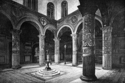 The Court of the Palazzo Vecchio, Florence, Italy by Unbekannt