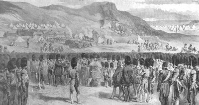 The Crimean War: Divine Service before the Battle of Balaclava by Unbekannt