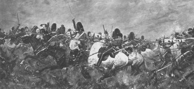 The Crimean War: The Rally of the Scots Greys at Balaclava by Unbekannt