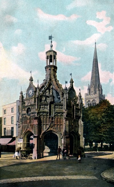 The Cross and Cathedral, Chichester, West Sussex by Unbekannt