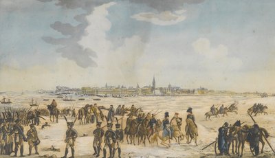 The Crossing of the Rhine near Düsseldorf by the Russian Army, 13 January 1814 by Unbekannt