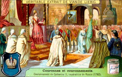 The Crowning of Catherine II, Empress of Russia in 1762 by Unbekannt