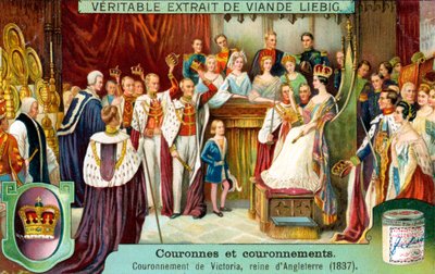 The Crowning of Victoria, Queen of England in 1837 by Unbekannt