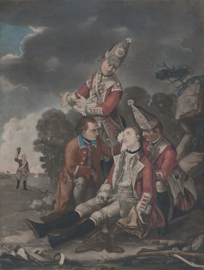 The Death of General Wolfe at Quebec, September 1759 by Unbekannt