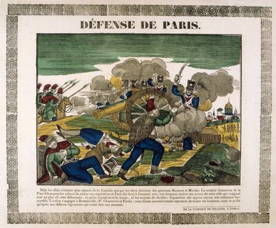The Defence of Paris, 1814 by Unbekannt