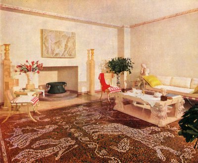 The Dining-Room - Robsjohn-Gibbings, Designated the Style of This Room as Sans Epoque by Unbekannt