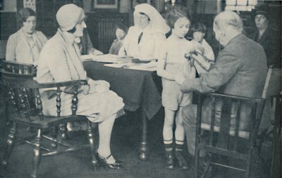 The Doctor listening to a child