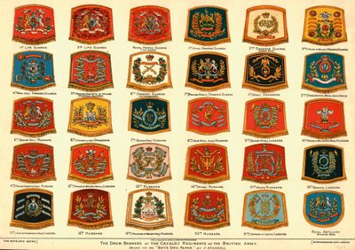 The Drum Banners of the Cavalry Regiments of the British Army, 1902 by Unbekannt