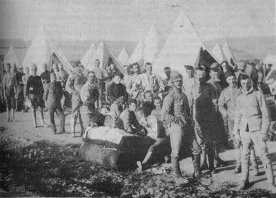 The Dublin Fusiliers Just Before Embarking in the Armoured Train by Unbekannt