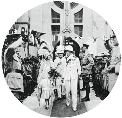 The Duke and Duchess of York Visiting the Tomb of Admiral Benbow, Kingston, Jamaica by Unbekannt
