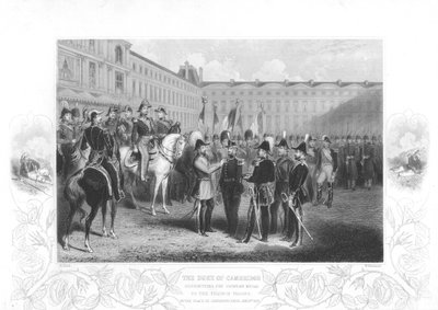 The Duke of Cambridge Presenting the Crimean Medal to French Soldiers by Unbekannt