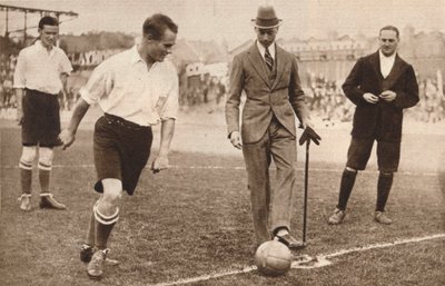 The Duke of York, Charity Football Match, Tottenham Hotspurs and Corinthians, c1921 by Unbekannt