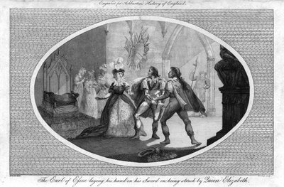 The Earl of Essex Laying His Hand on His Sword on Being Struck by Queen Elizabeth, 1792 by Unbekannt