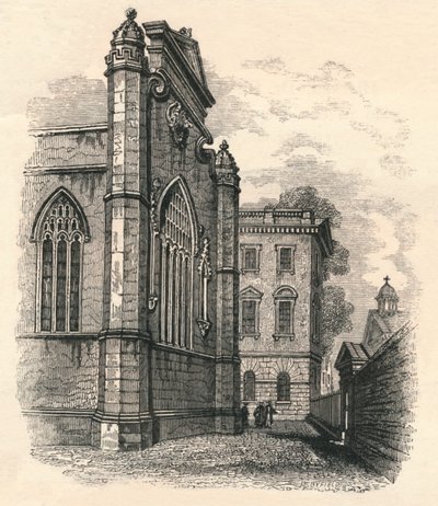 The East End of the College Chapel, Peterhouse, Cambridge by Unbekannt