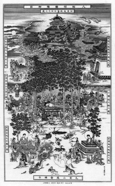 The Eight Incidents of the Nirvana of Sakyamuni, 18th Century, 1886 by Unbekannt