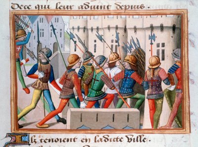 The English being chased out of Paris, April 1436 by Unbekannt