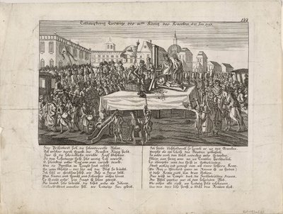 The Execution of Louis XVI on 21 January 1793, 1793 by Unbekannt