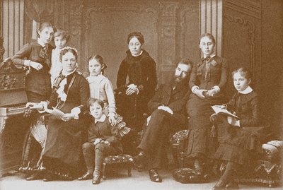 The Family of the collector, patron and founder of the gallery Pavel Tretyakov by Unbekannt