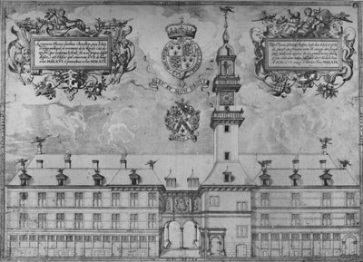 The First Royal Exchange in 1569 by Unbekannt