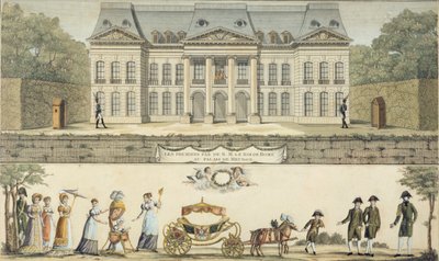 The First Steps of the King of Rome at the Chateau of Meudon by Unbekannt