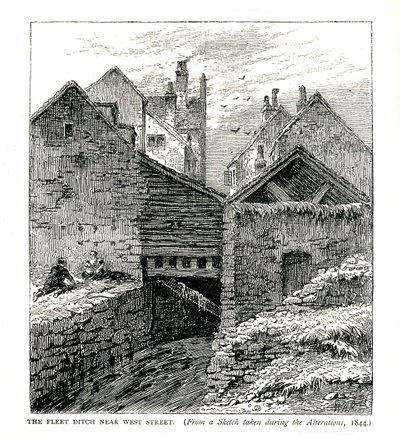 The Fleet Ditch near West Street, During Alterations by Unbekannt