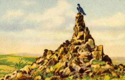 The Fliegerdenkmal, monument on the Wasserkuppe, Hesse, Germany by Unbekannt