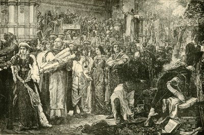 The Florentines Renouncing The Vanities by Order of Savonarola by Unbekannt