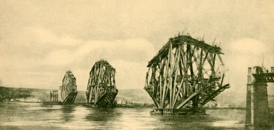 The Forth Bridge in Course of Construction by Unbekannt