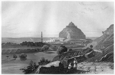 The Fortress of Dowlatabad in the Deccan Plateau, India, c1860 by Unbekannt