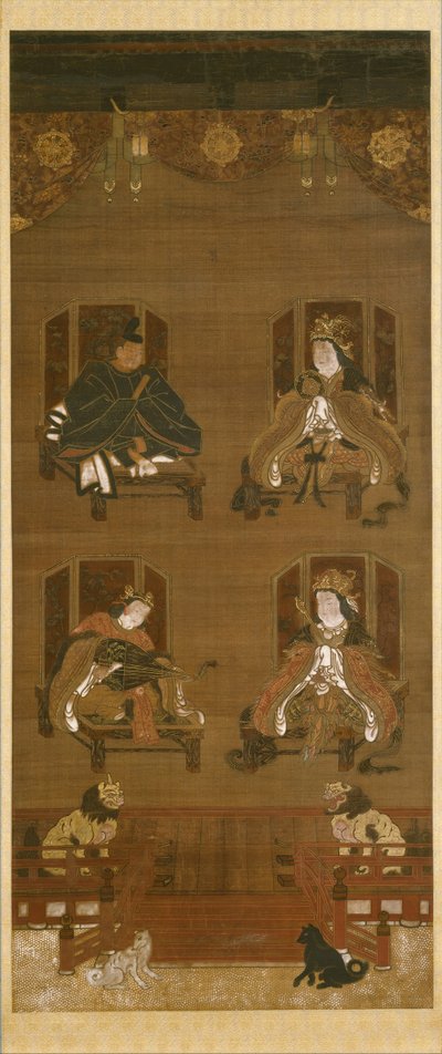 The Four Deities of Koyasan Temple Complex by Unbekannt