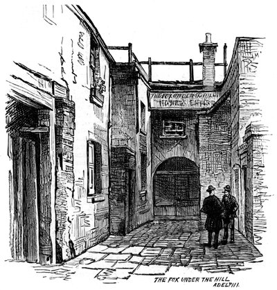 The Fox under the Hill Public House, Adelphi, Westminster, London by Unbekannt