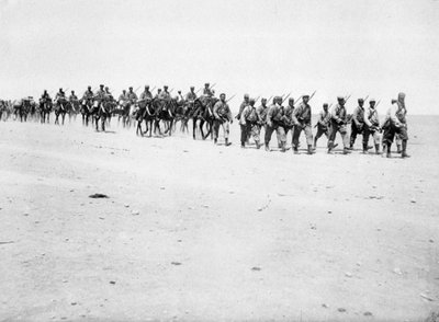 The French Foreign Legion on manoeuvres, Boudenib, Morocco by Unbekannt