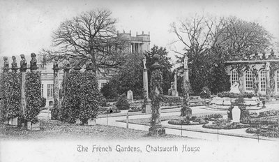 The French Gardens, Chatsworth House, Derbyshire by Unbekannt