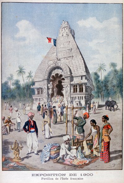 The French India Pavilion at the Universal Exhibition of 1900, Paris by Unbekannt