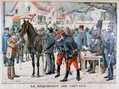 The French army buying horses, 1904 by Unbekannt