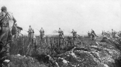 The French Launch Their Offensive, 2nd Battle of Champagne, France, 25 September 1915 by Unbekannt