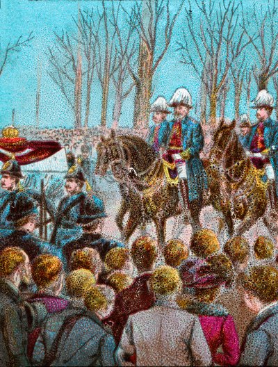 The Funeral Cortege of Queen Victoria followed by King Edward VII by Unbekannt