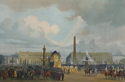 The Funeral Cortège of Napoleon in the Place De La Concorde, December 15, 1840 by Unbekannt