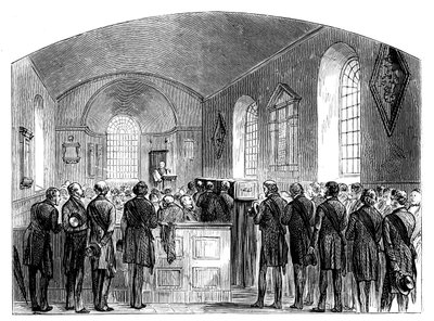 The Funeral of Sir Robert Peel, Staffordshire, 1850 by Unbekannt