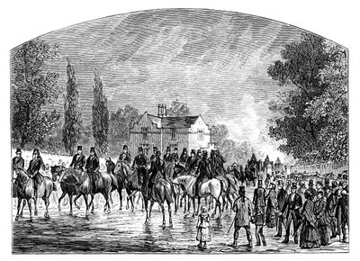 The Funeral of Sir Robert Peel, Staffordshire, 1850, c1888 by Unbekannt