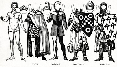 The Gallery of British Costume: Dress Worn in the Reign of the First Edward, c1934 by Unbekannt