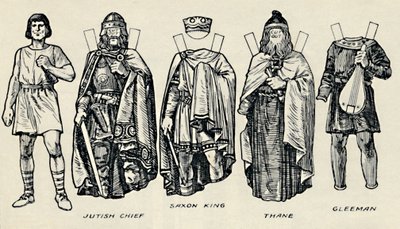 The Gallery of British Costume: How The People Dressed in Anglo-Saxon Times by Unbekannt